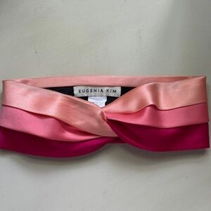 Eugenia Kim Blush and Fuchsia Satin Headband
